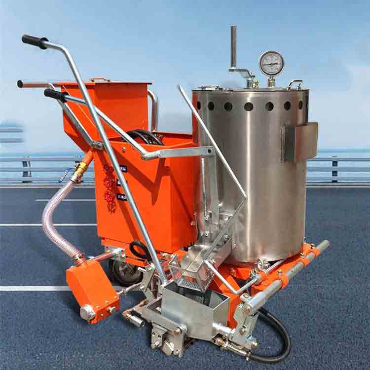 Hot melt road marking machine